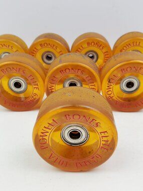 Powell Bones Elite 101A Wheels 62mm Vintage Roller Skate Urethane
